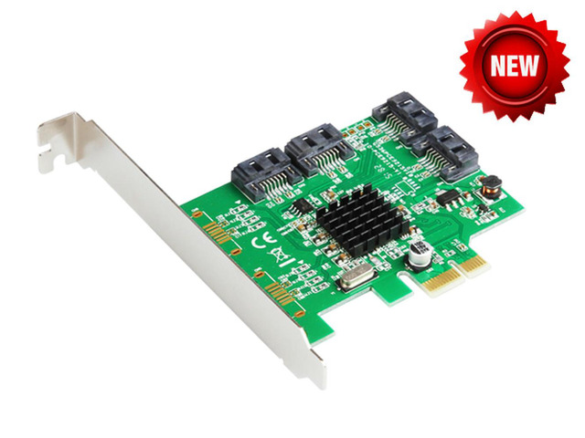 Marvell 88SE9215 4 Ports SATA 6G PCI Express Controller Card PCI-e to SATA III 3.0 converter PCI low profile bracket SATA3.0