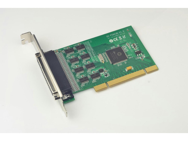 PCI to 8 Port RS232 Serial Expansion Card Adapter ESD Protection w/Fan-Out Cable DB9 COM
