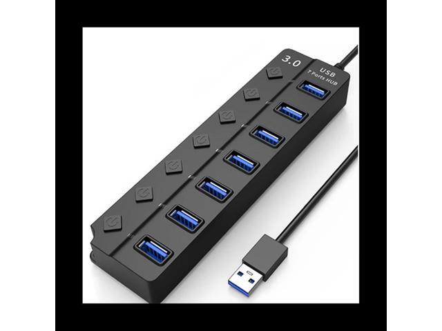 Seven Port Switch Hub3.0 Seven Port Splitter Hub Four Port Expander USB Computer Splitter Single Port 3.0 Hub