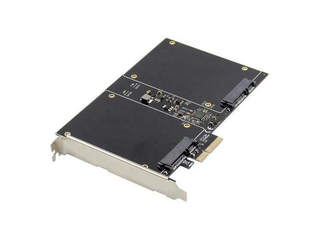 PCI-E X2 To 2.5-inch SATA3.0 RAID controller card SSD HDD 88SE9230 chipset 2 port Sata 3.0 to pcie raid card 6gbps Gen 3