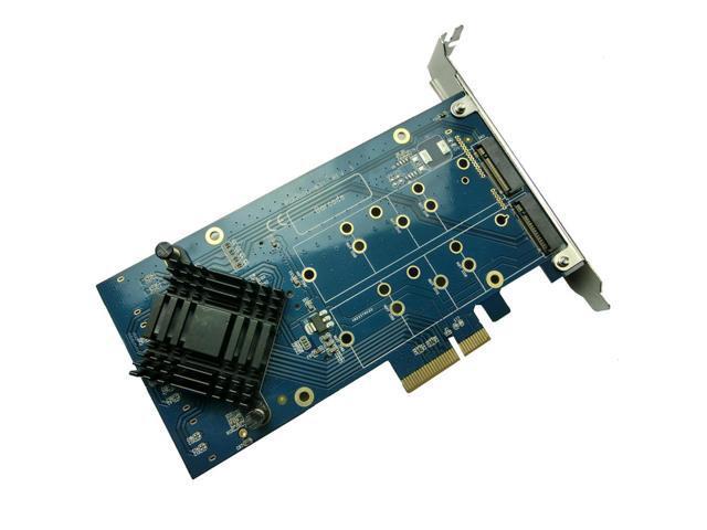 ITGO PCI Express to 4 Ports NGFF M.2 Key-B slot adapter raid card pcie x4 raid0 raid1