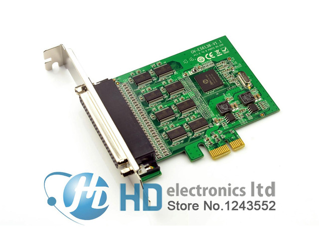 8 Port Serial PCI-Express with cable controller card SYSTEM BASE SD6138 Chipset RS-232 RS232 serial port expansion cards