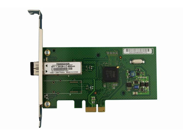 WY580F PCI-E X1 1000M Gigabit desktop fiber network card 82580 diskless PXE multimode LC Fiber Ethernet