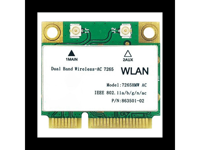 1200M Wireless LAN Dual Band 2.4G 5Ghz Bluetooth 4.2 Gigabit Wireless LAN Adapter for Win7 Win8 Win10 Linux 7265HMW