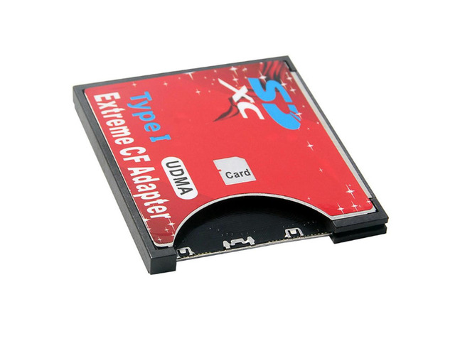 SD to CF Card Sleeve Supports Wireless SD Card Type i Adapter SLR Camera Red
