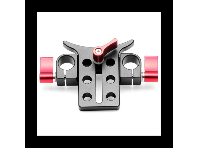 Aluminum Alloy 15MM Telephoto Lens Bracket Adapter Extension Tube Clip for 5D3 5D2 SLR DSLR Camera,Red