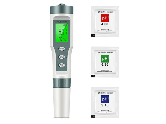 1 Set Digital PH/TDS Meter Water Tester With ATC PH Tester, 0.01 Resolution High Accuracy 3 In 1 Pen Type Tester