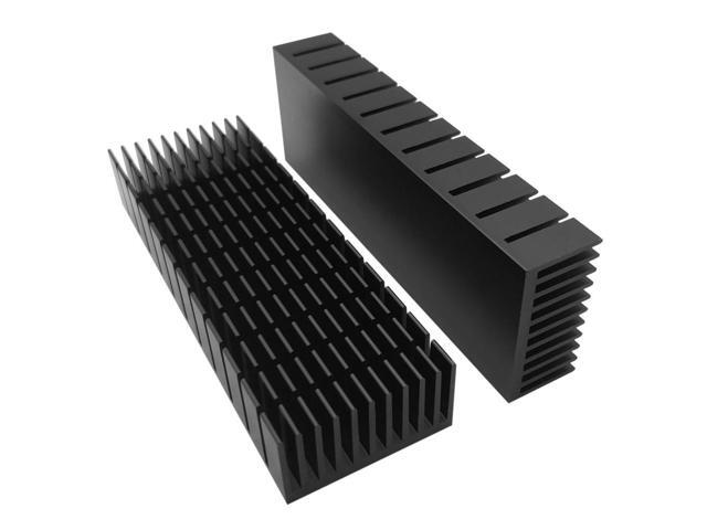 2 Pcs 40mm Heatsink Kit 120mm x 40mm x 20mm, Cooler Aluminum Heatsink for Cooling LED Peltier Thermal Module