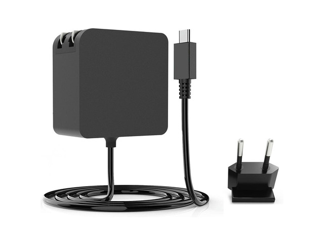 For Steam Deck Charger Wall Adapter 45W Power PD Protocol Support Screen Mirroring for N Switch Game Console(EU Plug)