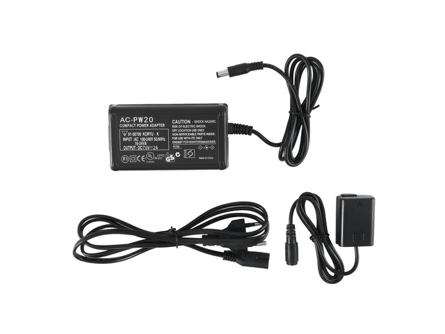 Suitable for NEX Micro-Single External Power Adapter AC-PW20 Charger 3-Piece Set-EU Plug