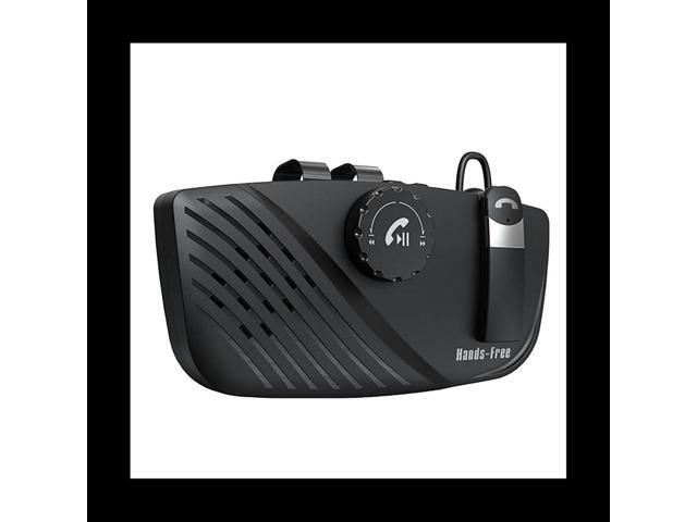 Car Bluetooth 5.0 Transmitter Receiver Wireless Sun Visor Handsfree Speakerphone Car Kit with Audio Adpater