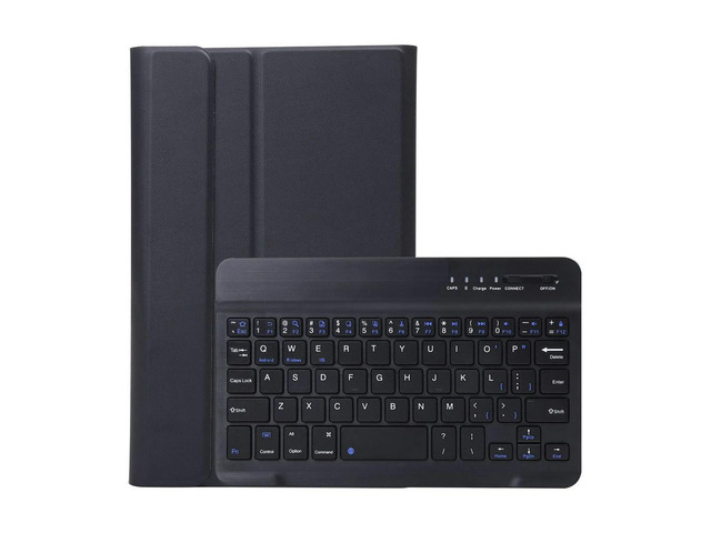PU Case+Keyboard for Tab A7 Lite 8.7 Inch T220/T225 Tablet Flip Case Tablet Stand with Wireless Keyboard (C)