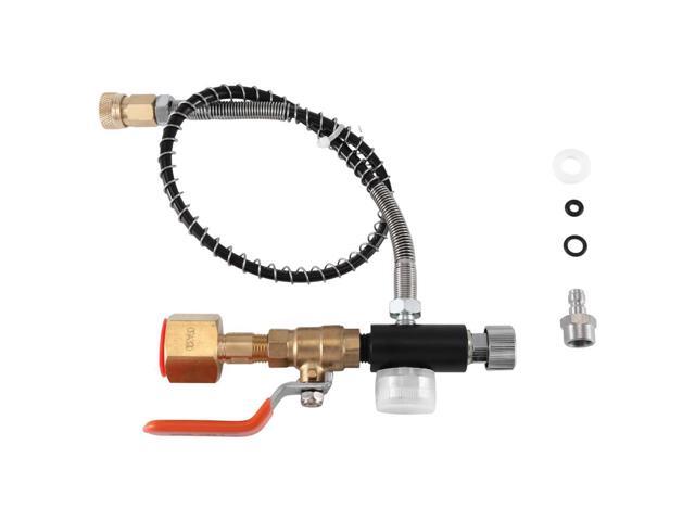 Charging Valve Connector, Carbon Dioxide Inflation Connector M11X1 Thread Quick Connect Adapter CGA320