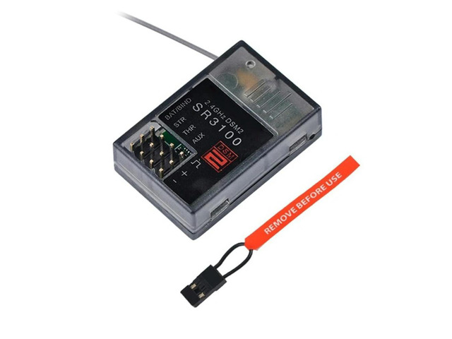 ruth's sister 2.4GHz SR3100 3-Channel Modulation 3CH Receiver for DX2E DX3R DX4C Transmitters