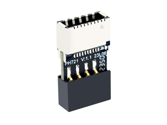 Ruth's sister Motherboard USB2.0 9Pin To TYPE-E Female Adapter Chassis TYPE-C Socket 9-Pin USB 2.0 Extender Card