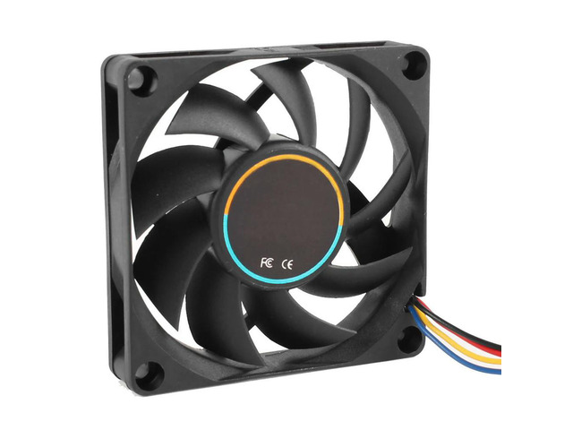 Ruth's sister 70x70x15mm 12V 4 Pins PWM PC Computer Case CPU Cooler Cooling Fan Black