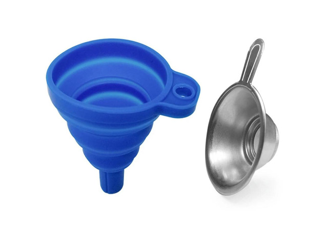 Ruth's sister 3D Photosensitive Resin Foldable Silicone Funnel + Stainless Steel Filter Screen LCD DLP Light Curing Printer Tool