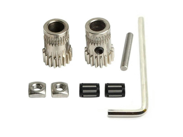 Ruth's sister MK2/MK3 Parts Drive Gear Kit Clone B Tech Double Gear Steel Belt Wheel Kit Gear DIY Prusa I3 Gear Extrusion Wheel