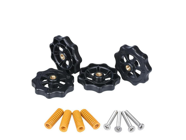 Ruth's sister 4Pcs Upgraded Hand Twist Leveling Nut Diameter 40Mm + 4Pcs Hot Bed Spring + 4Pcs M4x35mm Screws For CR10 3D Printer
