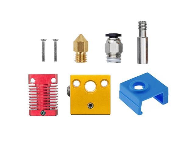 Ruth's sister 3D Printer Accessories CR-10 Extruder Hot End Kit Heating Aluminum Block Heat Sink Parts DIY Hot End