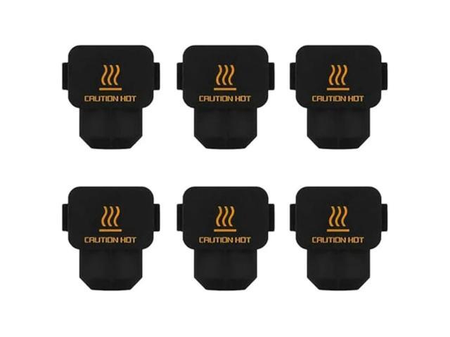 Ruth's sister 6 PCS Printer Hotend Silicone Socks,High Temperature Extruder Heating Block Cover Black Silica Gel For Bambu Lab A1/A1 Mini