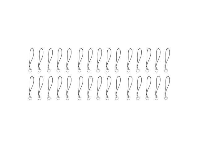 Ruth's sister 30 Piece Cell Phone Strap With Black/Silver Tone Split Ring