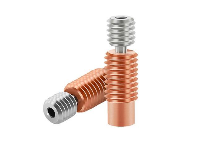 Ruth's sister 2 PCS Heat Break Throat Tube All Metal Heating Block For 1.75Mm 3D Printer Parts & Accessories MK3 V6 Heater Block