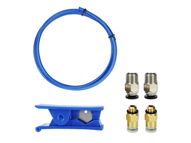 Ruth's sister 3D Printer Accessories PTFE Tube PE Pipe Cutter Straight-Through Pneumatic Quick Connector M6 M10 Connector 4-Piece Set