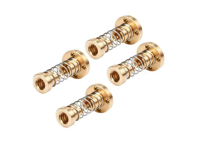 Ruth's sister T8 Anti Backlash Spring Loaded Nut Pitch 2Mm Elimination Space Nut For 8Mm Acme Threaded Rod Lead Screws