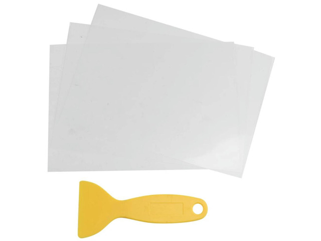 Ruth's sister 3Pcs FEP Release Film 200X140X0.15 Mm For UV 3D Printers, LCD SLA Resin, With 1Pc Replacement Plastic Spatula