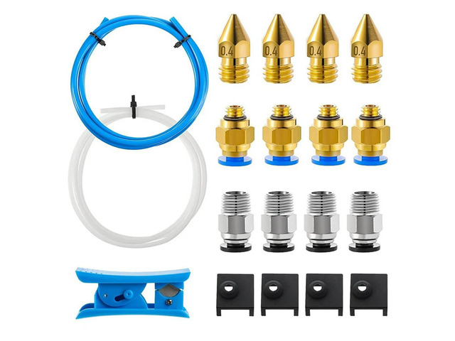 Ruth's sister 3D Printer Kit Ptfe Tube Pc4-M6 Pc4-M10 Pneumatic Accessories Mk8 Socks 0.4 Mm Nozzle For 3D Printers Such As Ender-3