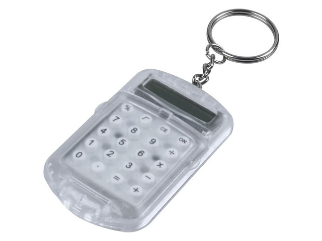 Ruth's sister 3X Clear Plastic Casing 8 Digits Electronic Mini Calculator W Keychain