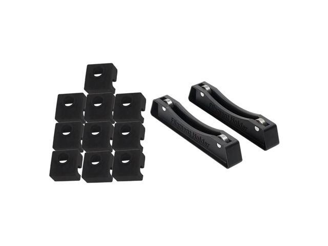Ruth's sister 10Pcs 3D Printer Nozzle Silicone Socks Cover & 2Pcs 3D Printer Filament Holder Extra Smooth 3D Printing Pla Abs Bracket