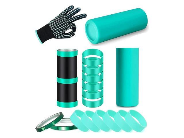 Ruth's sister Sublimation Blanks Glass Silicone Strap Kit For 20 Oz Tight Straight Blanks, Sublimation Blanks Glass Silicone Strap Kit