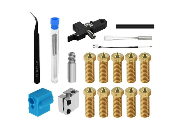 Ruth's sister Parts Replacement Nozzle Silicone Sleeve Thermistor Heating Tube Kit For Sidewinder X1 Genius 3D Printer