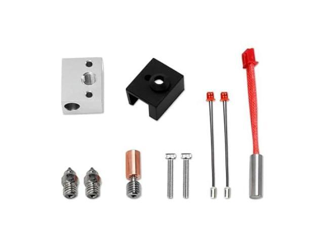Ruth's sister Extruder Heater Block Kit Thermistors For Ender 3 S1/Ender3 S1 Pro/CR10 Smart Pro Printer,Bimetal Plated Copper Nozzle Durable
