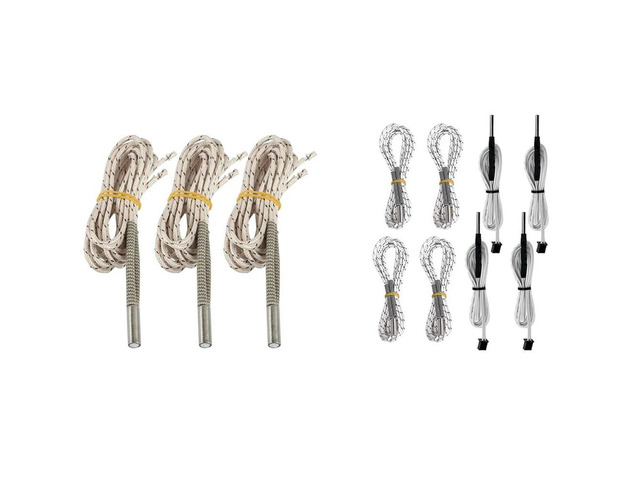 Ruth's sister 3Pcs 24V 50W Upgraded Ceramic Cartridge Heater Wire 1M 620Mm & 4Pcs 24V 50W Upgraded Cartridge Heater Tube