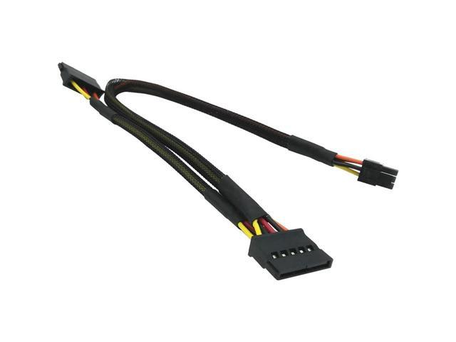 Ruth's sister 4X Mini 6Pin To 15Pin X2 SATA Power Cable Cord For Vostro 3650 3653 3655 Desktop Computer HDD SSD Expansion Cable