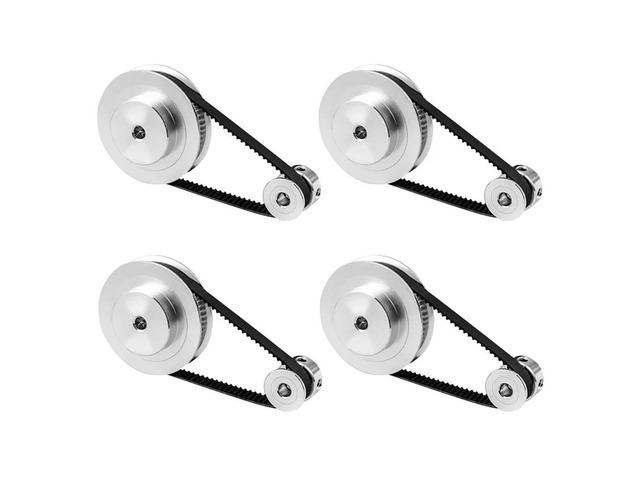 Ruth's sister 4X 2Gt Synchronous Wheel 1:3 Reduction Transmission Pulley Pulley Model Mechanical Belt For 3D Printer - 200X8x8mm