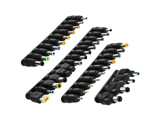 Ruth's sister Laptop DC Power Adapter Kits 38PCS Universal 5.5 Mm X 2.1 Mm DC AC Power Adapter Tips Connector For Power