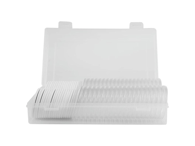 Ruth's sister 46 Mm Coin Capsules Plastic Round Coin Holder Case And 7Sizes (16/20/25/27/30/38/46Mm) Protect Gasket