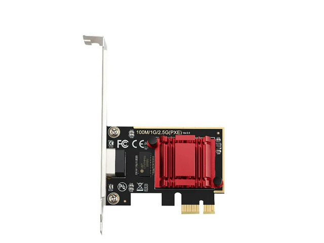 Ruth's sister Game PCIE Card 2500Mbps Gigabit Network Card 10/100/1000Mbps RTL8125 RJ45 Wired Network Card PCI-E 2.5G Network Adapter