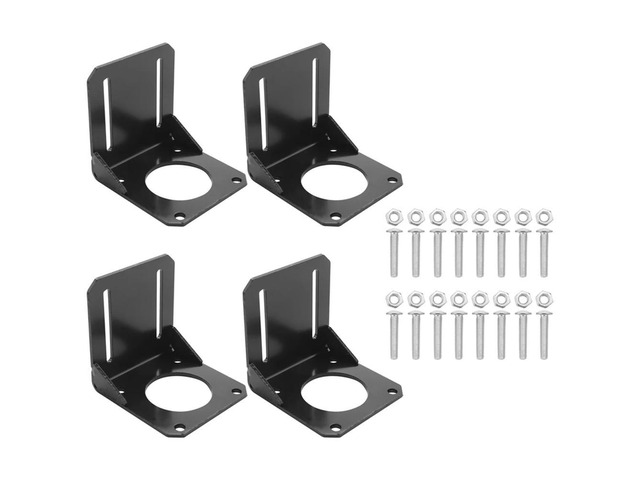 Ruth's sister 4Pcs 57 Stepper Motor Nema 23 Fixed Seat, Nema 23 Stepper Motor Steel Mounting Bracket,With Mounting Screws