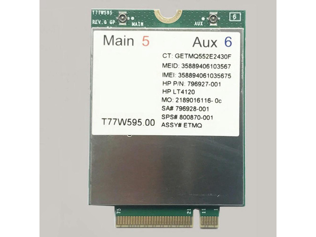 Ruth's sister T77W595 4G Module M.2 150MBPS 796928-001 LTE Modem For Elite X2 840 850 G3 640 650 645 G2
