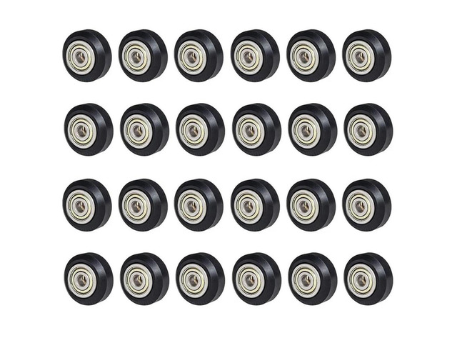 Ruth's sister 24 Pcs 3D Printer Plastic Linear 625Zz Pom Pulley Wheel With Bearing Gear Ender 3 Pulley For Ender 3 Series 3D Printer