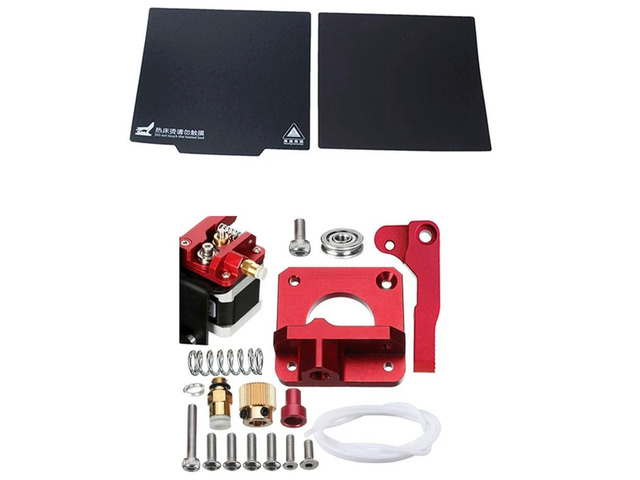 Ruth's sister MK8 Extruder Aluminum Drive Feed For Creality CR-10,CR-10S,CR-10 & Printer Magnetic Hot Bed Sticker For Ender 3 Pro