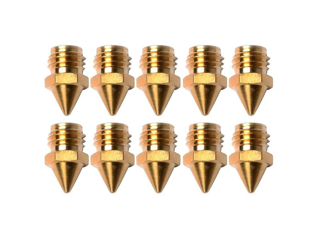 Ruth's sister 3D Printer Accessories, 0.4Mm Brass Nozzle Head, Suitable For A10M A20M A30M A10T A20T (10 Pack)
