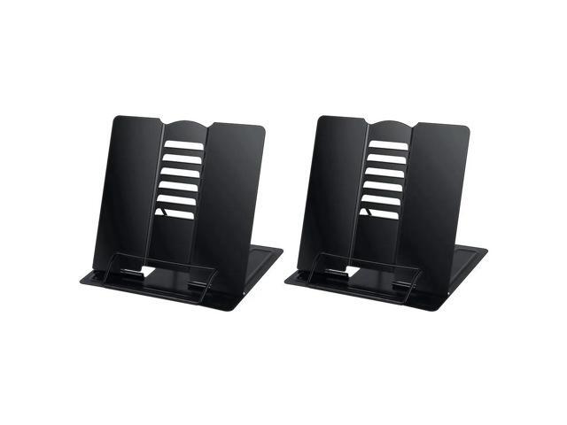 Ruth's sister 2PC Desk Book Stand Holder For Reading, Adjustable Metal Reading Stand For Textbooks Recipes Music Books Tablet