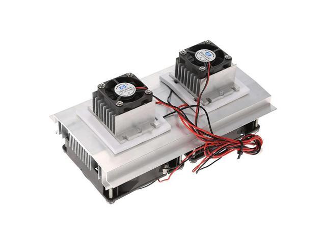 Ruth's sister 200 x 115 x 8.5mm 120W Thermoelectric Peltier Refrigeration Semiconductor Cooling System Kit Double Fan
