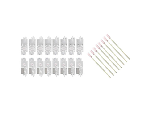 Ruth's sister 500Pcs Foam Tipped Inkjet Small Cleaning Swabs & 16Pcs Ink Damper For Mimaki Jv33 Jv5 Cjv30 Roland Mutoh